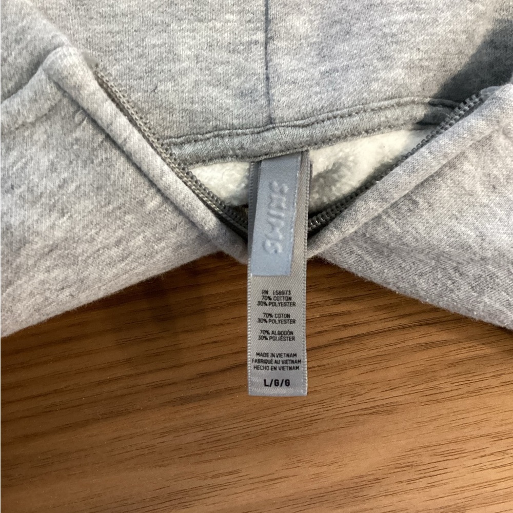 Skims classic grey zip up